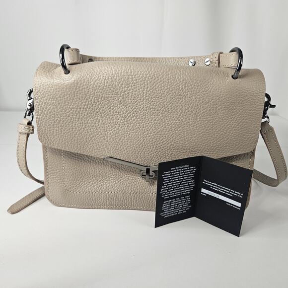BOTKIER Leather Crossbody Valentina Flap Bag Color Wheat NWOT - Picture 12 of 16